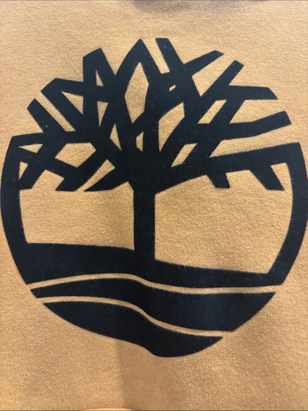 Men's Crewneck Hoodie in Rust Brown with Black Tree Logo